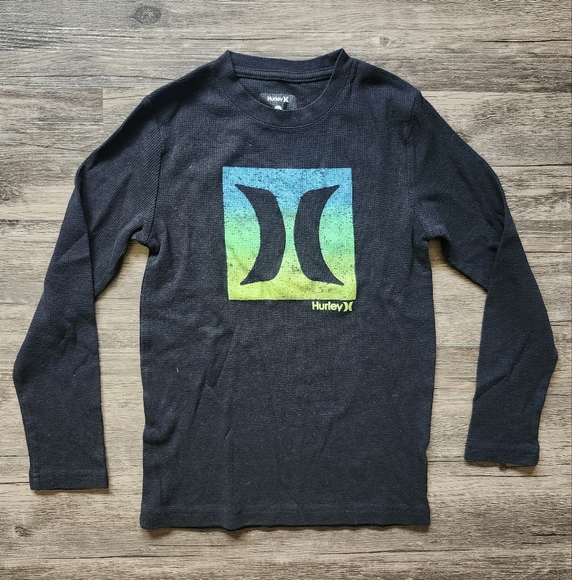 Hurley Black Logo Boy's 7/8 Shirt Bundle - Picture 2 of 4